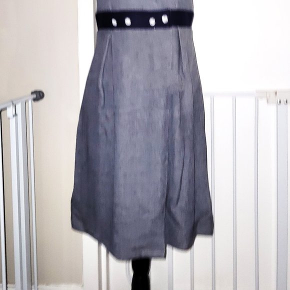 Intimissimi Gray/Black Jewel Button Sleeveless Jumper - M - Picture 2 of 7